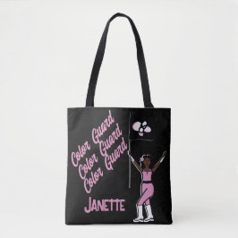Gepersonaliseerd vlaggenbloem (roze Tas) Tote Bag