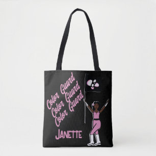 Gepersonaliseerd vlaggenbloem (roze Tas) Tote Bag