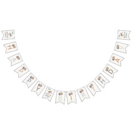 Gepersonaliseerd vliegtuig Happy Birthday Bunting Vlaggetjes