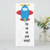 Gepersonaliseerd Vliegtuigdaguitnodiging Kaart (Staand voorkant)