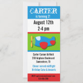 Gepersonaliseerd Vliegtuigdaguitnodiging Kaart (Achterkant)