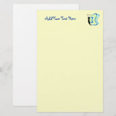 Gepersonaliseerd vlinder briefpapier (Voorkant / Achterkant)