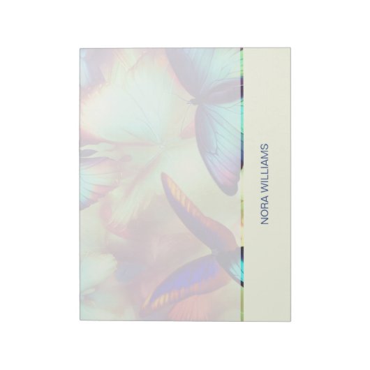 Gepersonaliseerd vlinder Notitieblok (Linkerzijde)