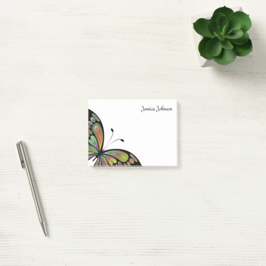 Gepersonaliseerd vlinder notitieblok post-it® notes (Kantoor)
