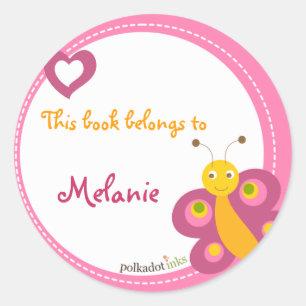 Gepersonaliseerd*Vlinder Stickers Boek