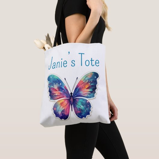 Gepersonaliseerd vlinder tas (Dichtbij)