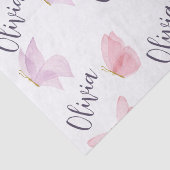 Gepersonaliseerd vlinderinpakpapier. tissuepapier (Detail)