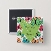 Gepersonaliseerd vlinders Button (Voorkant /achterkant)