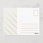 Gepersonaliseerd - Vloeiingspatroon Fancy Dank u Briefkaart (Achterkant)