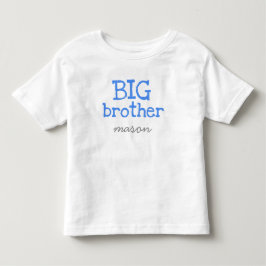 Gepersonaliseerd Voeg een Naam Blauwe Tekst Big Br Kinder Shirts