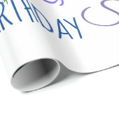 Gepersonaliseerd Voeg een naam toe Custom Happy Bi Cadeaupapier (Rol Hoek)