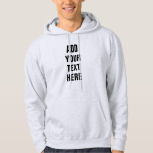 Gepersonaliseerd voeg hier Jouw tekst dubbel-geste Hoodie