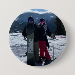Gepersonaliseerd Voeg je eigen foto toe Ronde Button 7,6 Cm