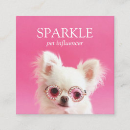 Gepersonaliseerd voeg Uw Foto Scannable QR Code to Vierkante Visitekaartje