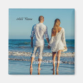 Gepersonaliseerd Voeg uw foto toe Magneet (Voorkant)