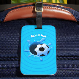 Gepersonaliseerd Voetbal Bagagelabel