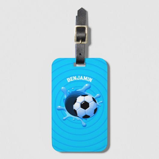 Gepersonaliseerd Voetbal Bagagelabel (Voorkant (verticaal))