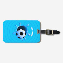 Gepersonaliseerd Voetbal Bagagelabel