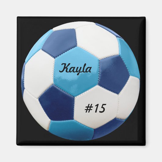 Gepersonaliseerd Voetbal, Blauwen Magneet (Voorkant)