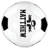 Gepersonaliseerd voetbal cadeau met naam kind (Gedraaid)