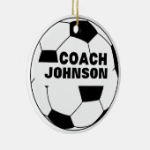 Gepersonaliseerd Voetbal Coach Ornament (Rechts)