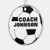 Gepersonaliseerd Voetbal Coach Ornament (Links)