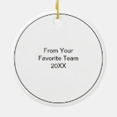 Gepersonaliseerd Voetbal Coach Ornament (Achterkant)