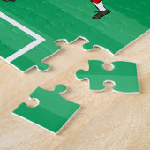 Gepersonaliseerd Voetbal en spelers Legpuzzel (Zijkant)
