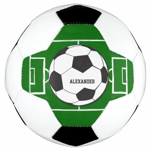 Gepersonaliseerd Voetbal en veld (Voorkant)