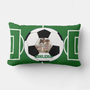 Gepersonaliseerd Voetbal- en veldfotosjabloon Kussen