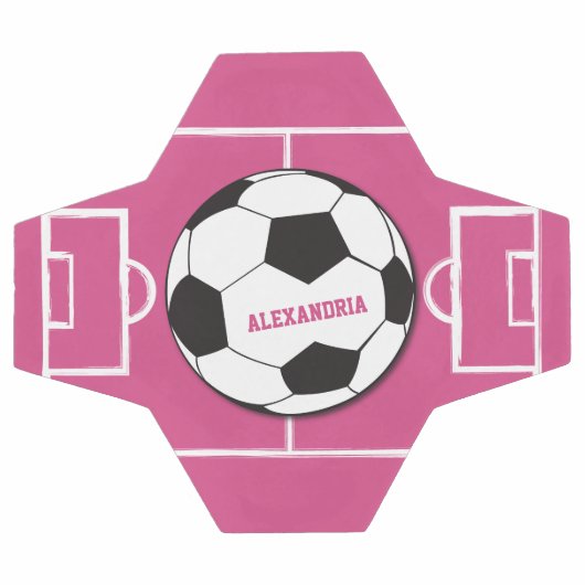 Gepersonaliseerd Voetbal en veldroze (Enkel)