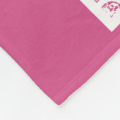 Gepersonaliseerd Voetbal en veldroze Fleece Deken (Hoek)