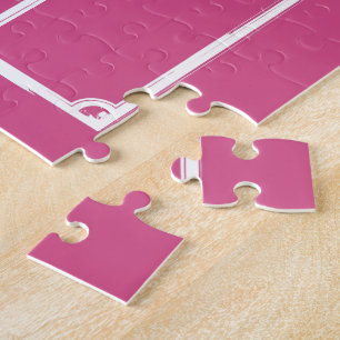 Gepersonaliseerd Voetbal en veldroze Legpuzzel