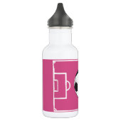 Gepersonaliseerd Voetbal en veldroze Waterfles (Links)