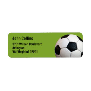 Gepersonaliseerd VOETBAL Etiket