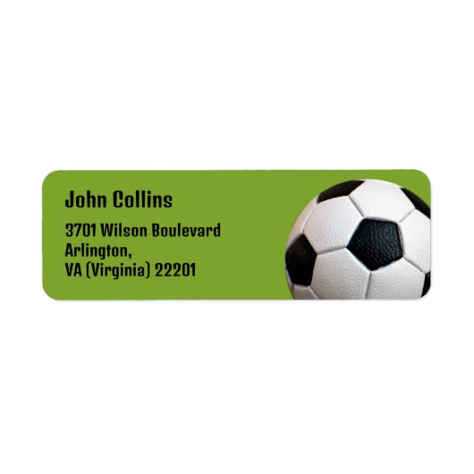 Gepersonaliseerd | VOETBAL Etiket (Voorkant)