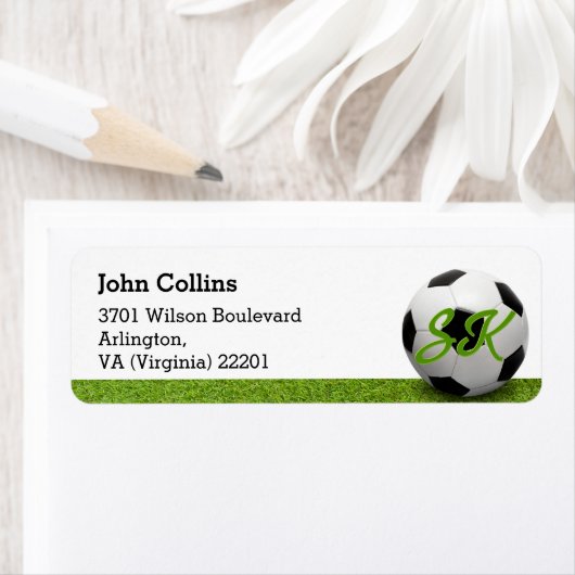 Gepersonaliseerd | VOETBAL Etiket (Insitu)