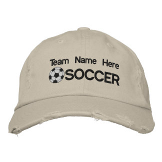 Gepersonaliseerd voetbal geborduurd Pet