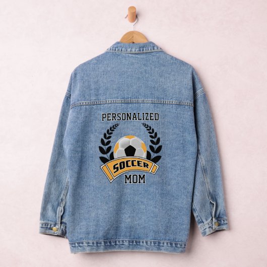 Gepersonaliseerd Voetbal - Gold Denim Jacket (Hangar)
