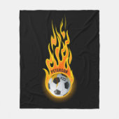 Gepersonaliseerd Voetbal in de Speler van het Team Fleece Deken (Voorkant)