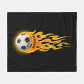 Gepersonaliseerd Voetbal in de Speler van het Team Fleece Deken (Voorkant (Horizontaal))