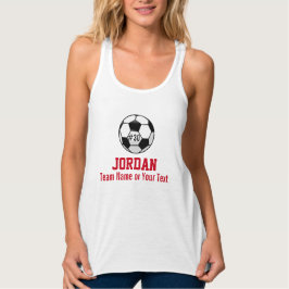 Gepersonaliseerd Voetbal met de Naam en het Aantal Tanktop