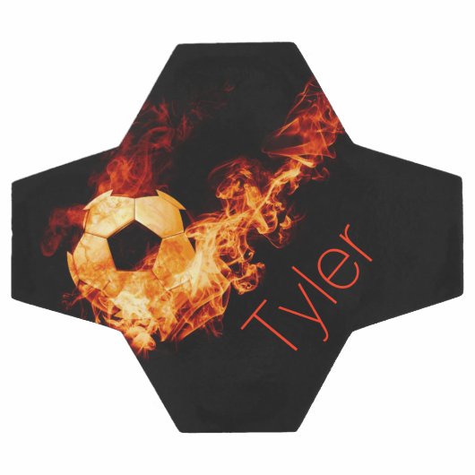 Gepersonaliseerd Voetbal met Flames (Enkel)