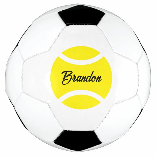 Gepersonaliseerd voetbal met tennisbal logo (Voorkant)