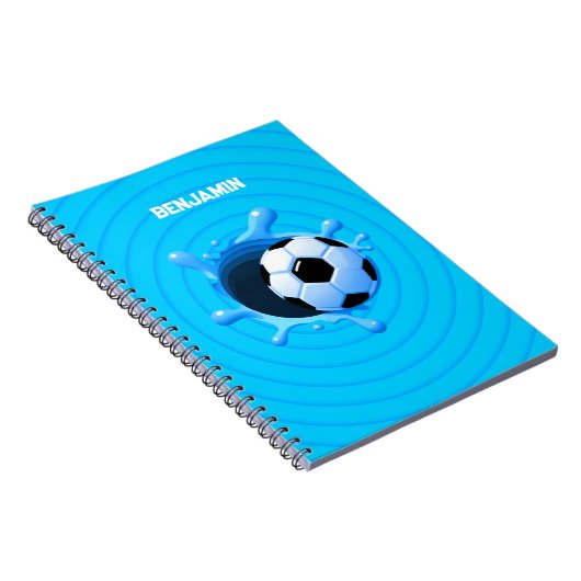 Gepersonaliseerd Voetbal Notitieboek (Rechterzijde)