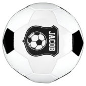 Gepersonaliseerd voetbal ontwerp met aangepaste na (Gedraaid)