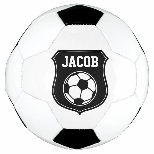 Gepersonaliseerd voetbal ontwerp met aangepaste na (Voorkant)