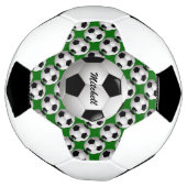 Gepersonaliseerd Voetbal op Football Patroon (Gedraaid)