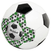 Gepersonaliseerd Voetbal op Football Patroon (Drie kwart)