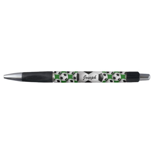 Gepersonaliseerd Voetbal op Football Patroon Pen (Voorkant)